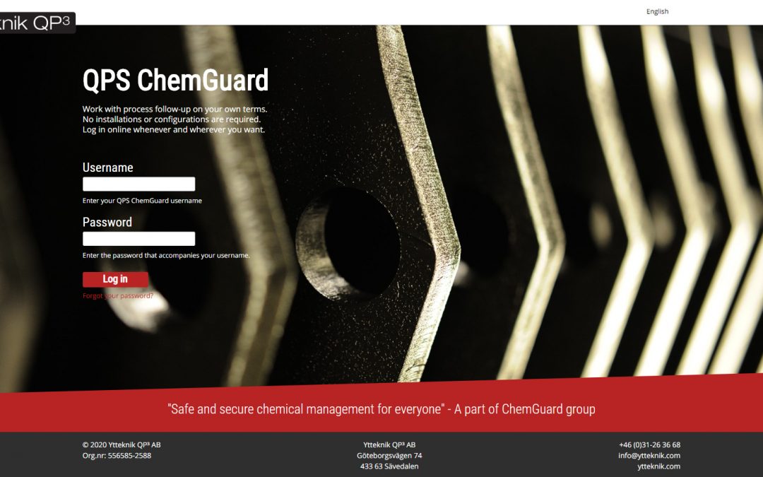 Ny design på QPS ChemGuard!